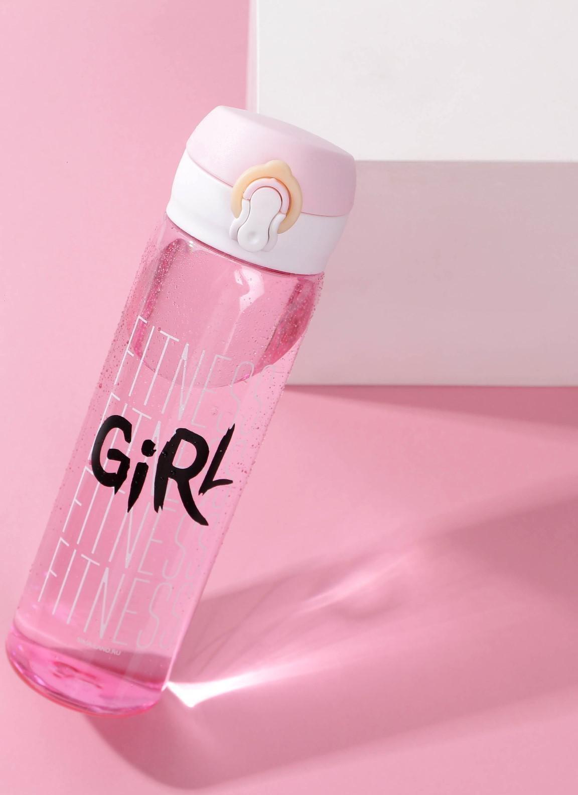 Бутылка для воды Fitness girl, 600 мл