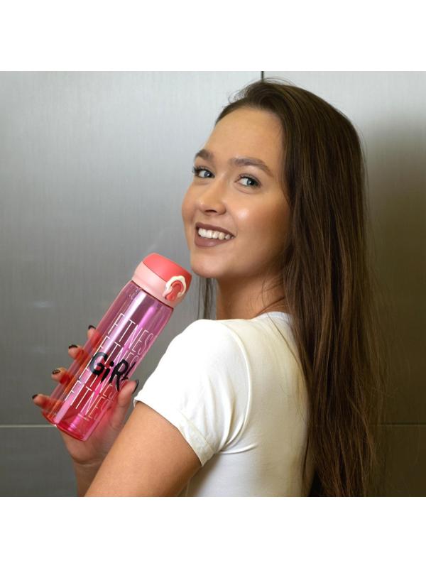 Бутылка для воды Fitness girl, 600 мл