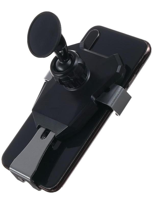 Держатель телефона, самозажимной 6,5-10 см, черный