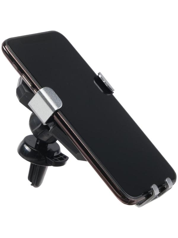 Держатель телефона, самозажимной 6,5-10 см, черный