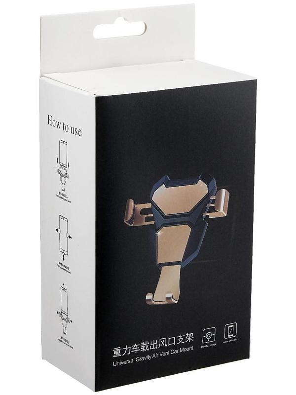 Держатель телефона, самозажимной 6,5-10 см, черный