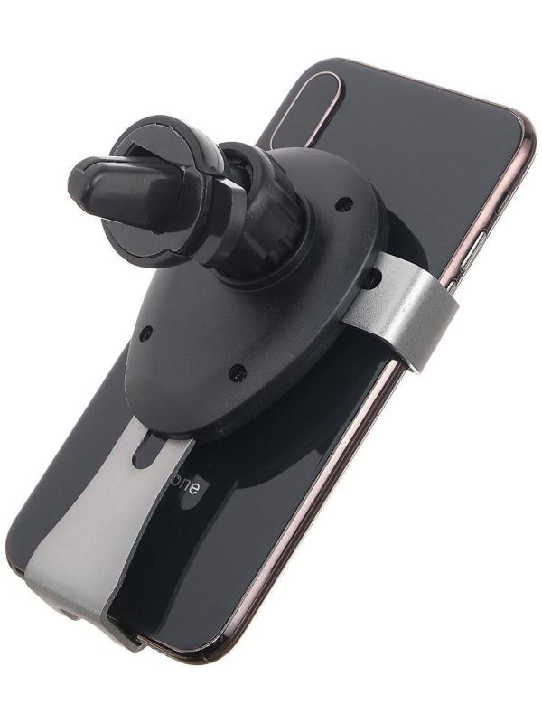 Держатель телефона Cartage, самозажимной 6-9 см, черно-серый