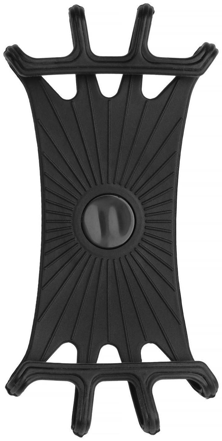 Держатель телефона для мото на руль, вращение 360, черный