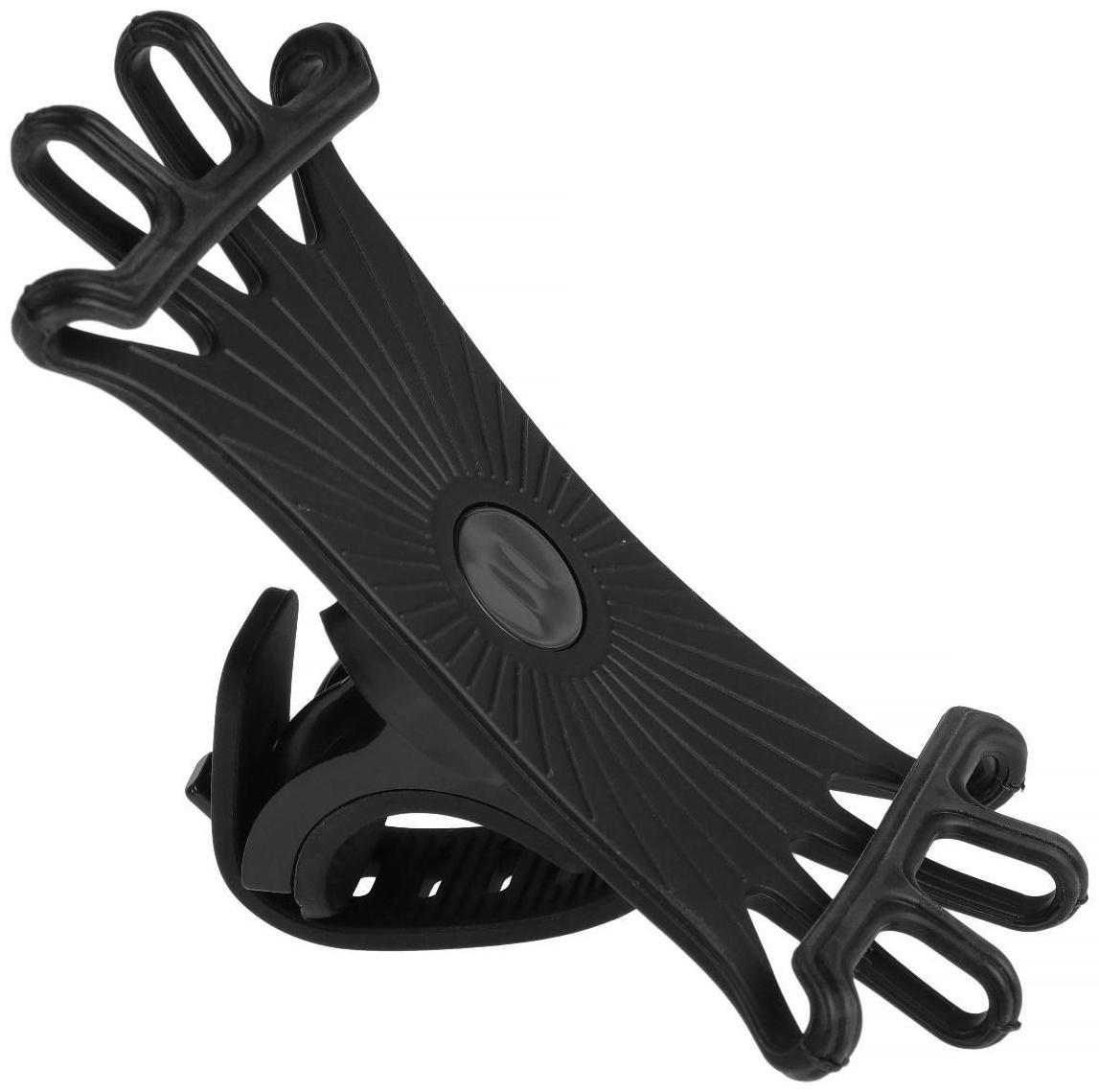 Держатель телефона для мото на руль, вращение 360, черный