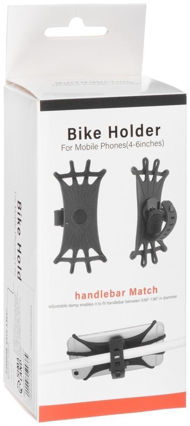 Держатель телефона для мото на руль, вращение 360, черный