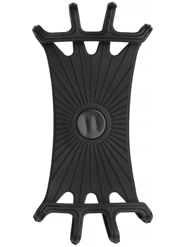 Держатель телефона для мото на руль, вращение 360, черный