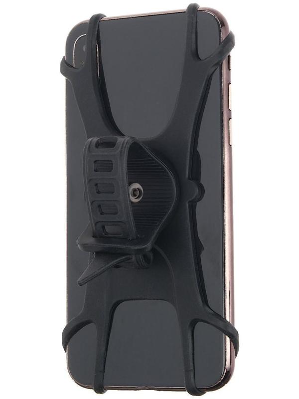 Держатель телефона для мото на руль, вращение 360, черный