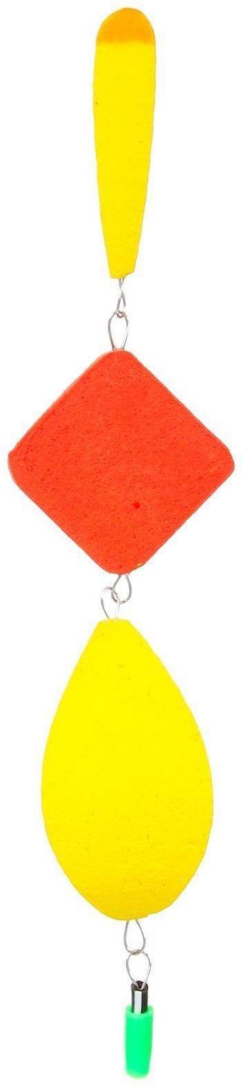 Поплавок тройной №4, цвет жёлтый