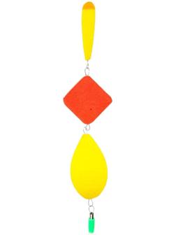 Поплавок тройной №4, цвет жёлтый