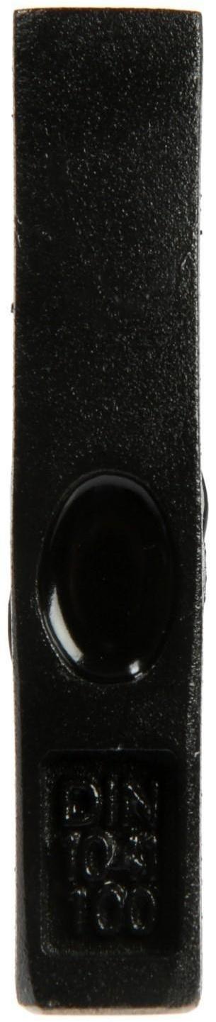 Молоток слесарный ТУНДРА, квадратный боек, фиберглассовая обрезиненная рукоятка, 100 г