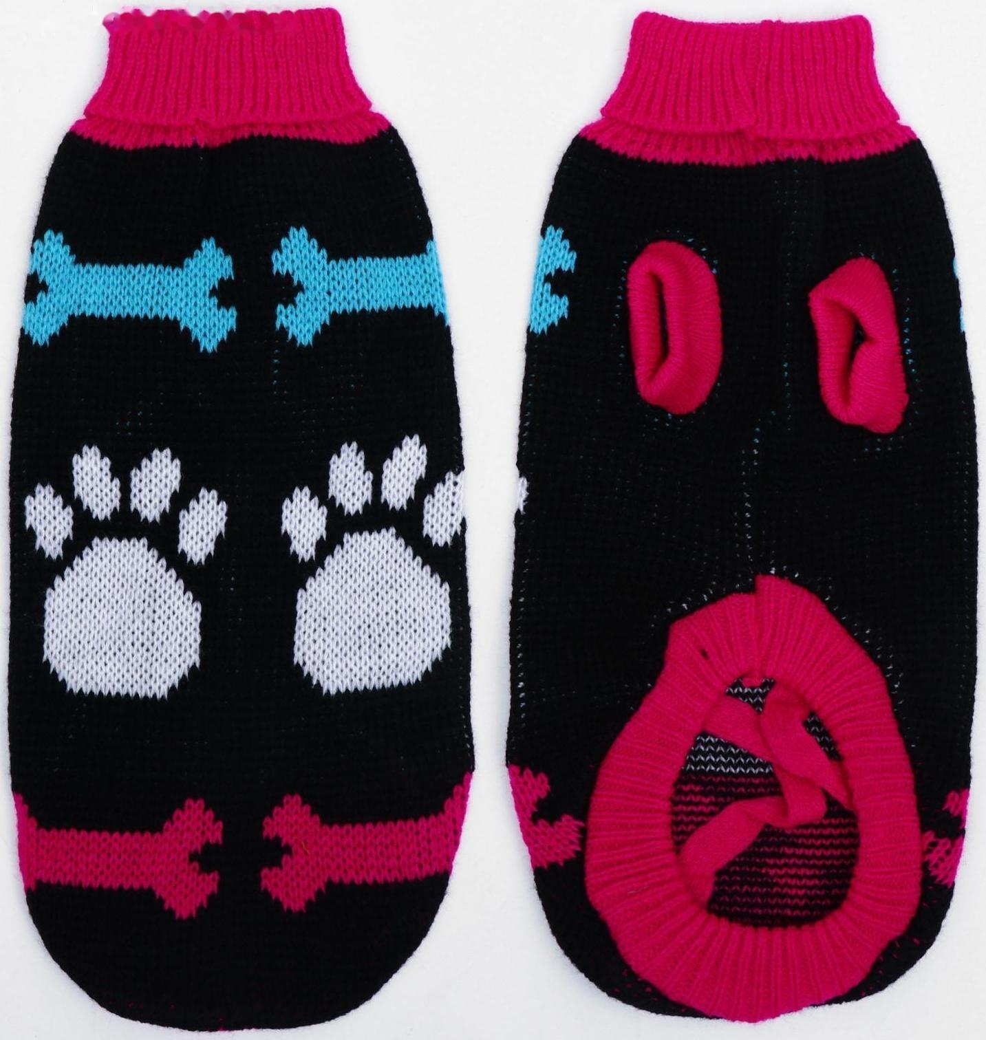 Свитер, размер 12 (ДС 36-51, ОШ 18-33, ОГ 32-47 см), микс расцветок