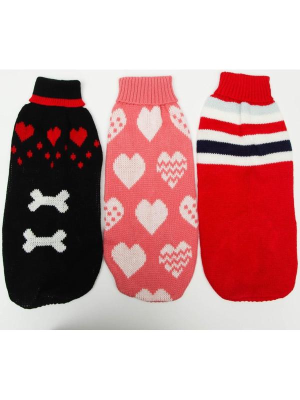 Свитер, размер 14 (ДС 40-55, ОШ 20-35, ОГ 36-51 см), микс расцветок