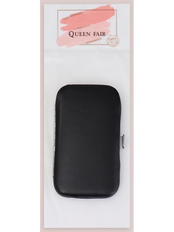 Набор маникюрный «Black», 8 предметов, в футляре, цвет чёрный