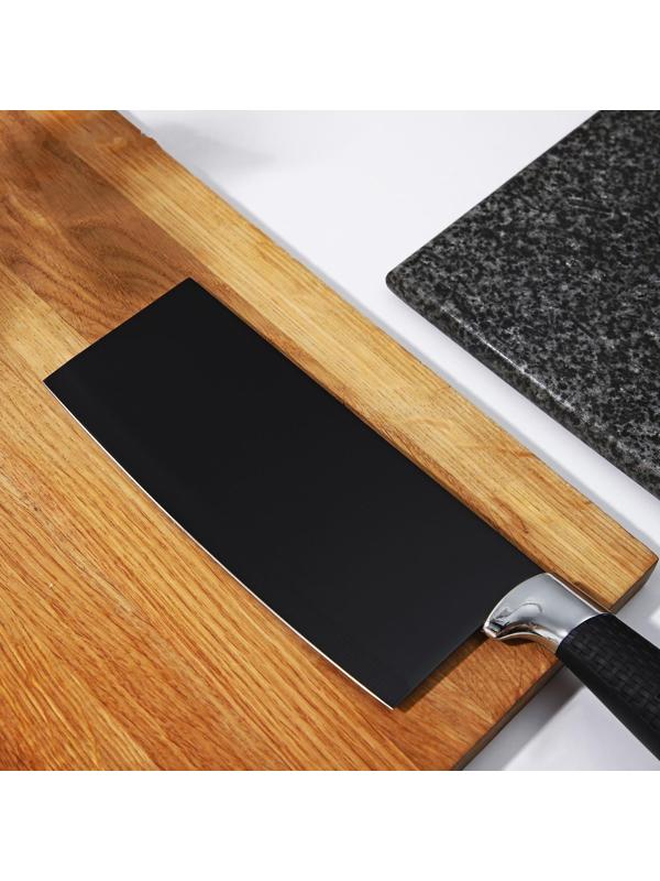 Топорик кухонный «Супер-блэк», лезвие 17,5×7 см, цвет чёрный