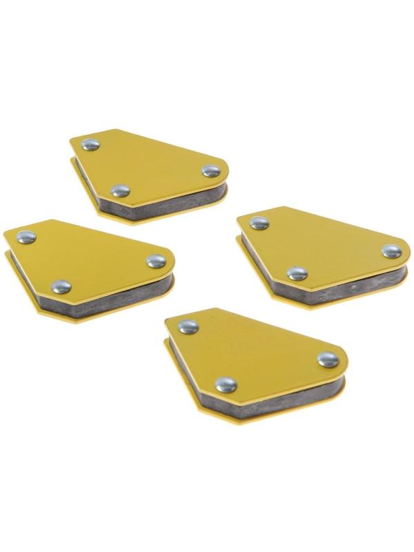 Набор магнитных угольников для сварки ТУНДРА, 45,90,135°, усилие на отрыв 4 кг, 4 шт.