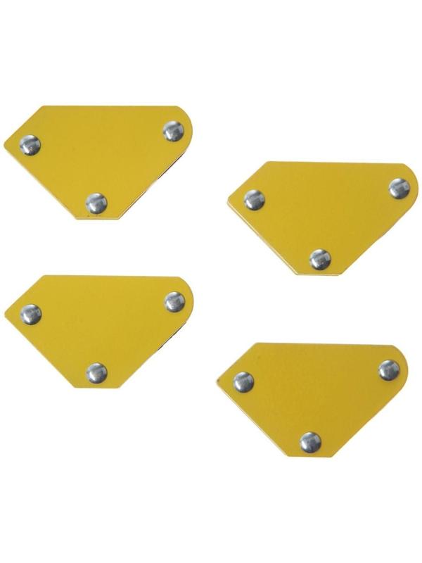 Набор магнитных угольников для сварки ТУНДРА, 45,90,135°, усилие на отрыв 4 кг, 4 шт.