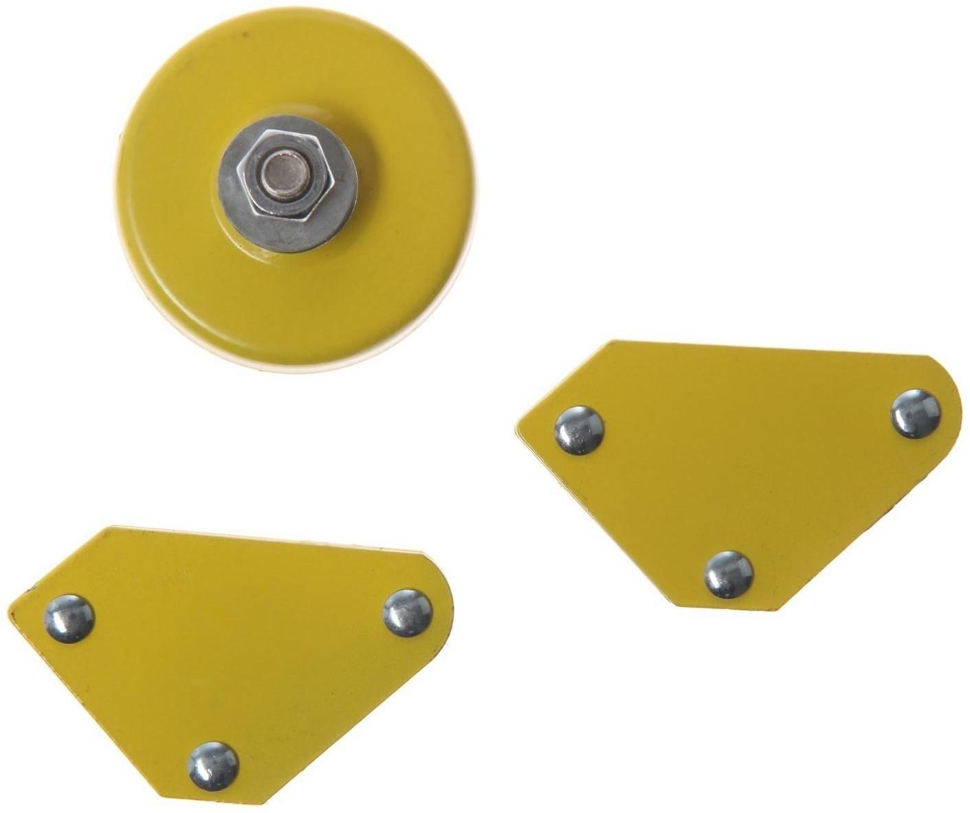 Набор магнитных угольников для сварки ТУНДРА, 45,90,135°, 4 кг, 2 шт. + клемма, 200 А, 7 кг