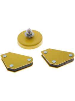 Набор магнитных угольников для сварки ТУНДРА, 45,90,135°, 4 кг, 2 шт. + клемма, 200 А, 7 кг