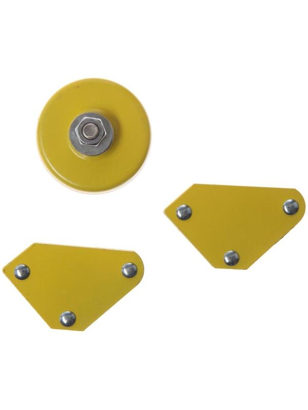 Набор магнитных угольников для сварки ТУНДРА, 45,90,135°, 4 кг, 2 шт. + клемма, 200 А, 7 кг