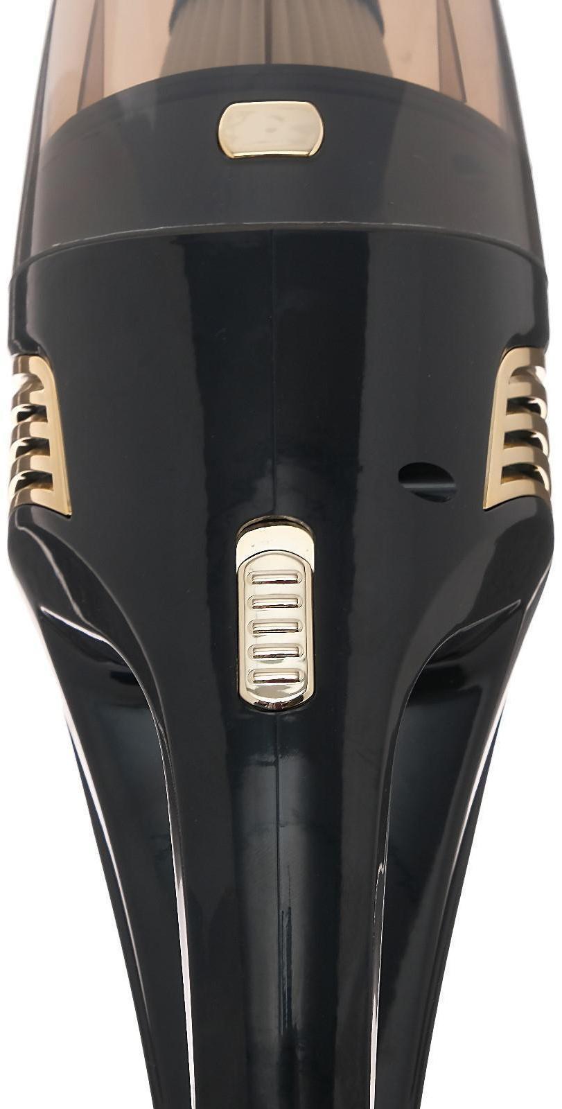 Пылесос автомобильный CARTAGE TURBO, беспроводной, 5 насадок, 100 Вт, 12 В, черный