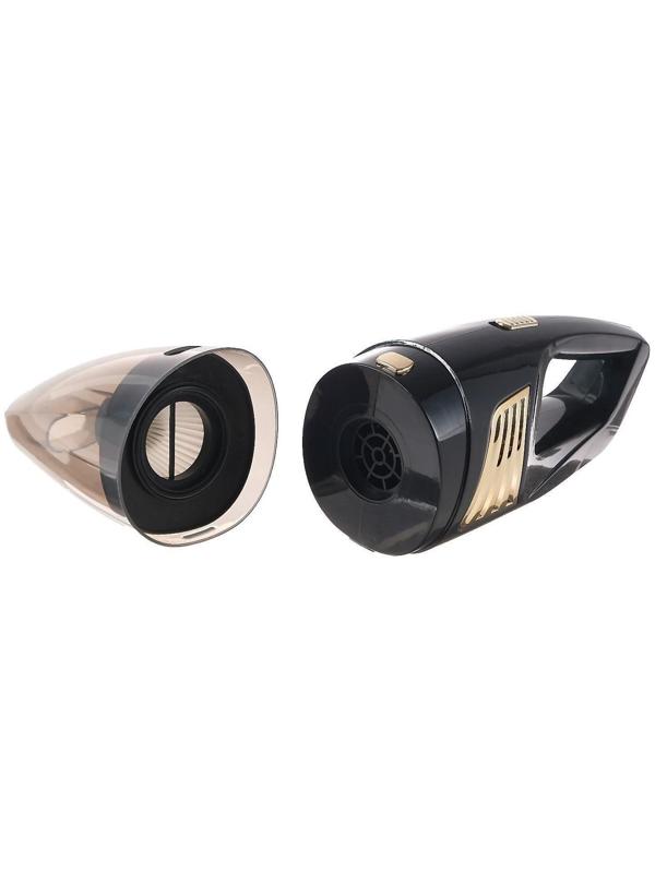 Пылесос автомобильный CARTAGE TURBO, беспроводной, 5 насадок, 100 Вт, 12 В, черный