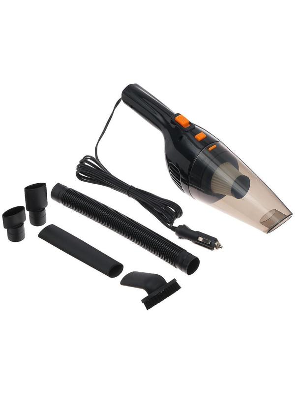 Пылесос автомобильный CARTAGE, 5 насадок, 120 Вт, 12 В, черный