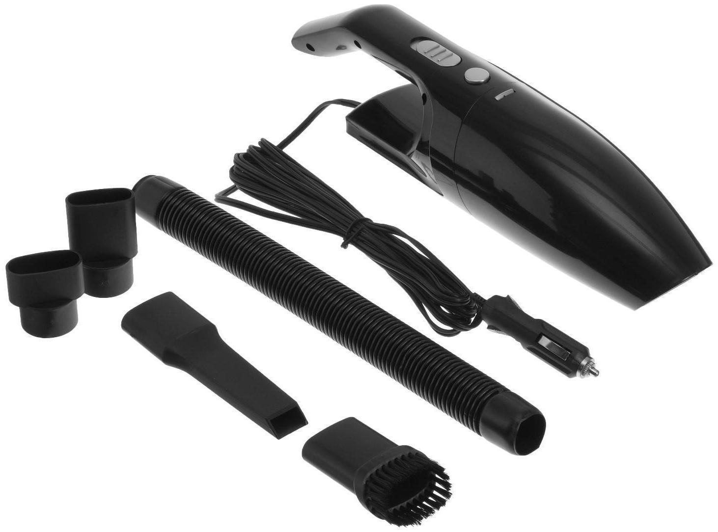 Пылесос автомобильный CARTAGE, 5 насадок, 100 Вт, 12 В, черный