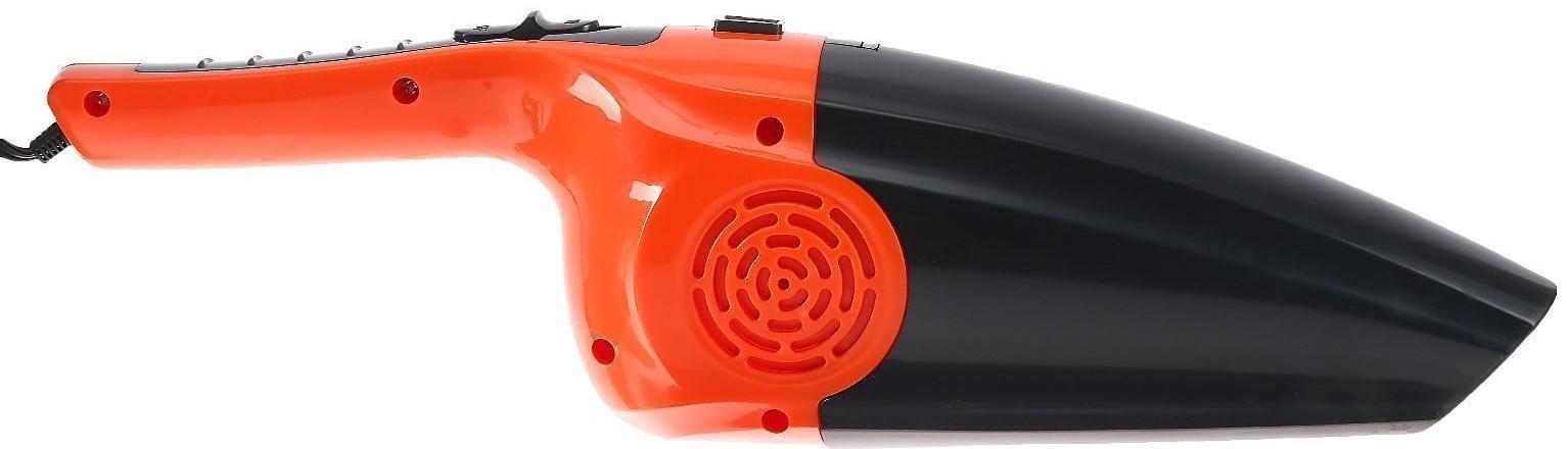 Пылесос автомобильный CARTAGE, 5 насадок, 120 Вт, 12 В, оранжевый