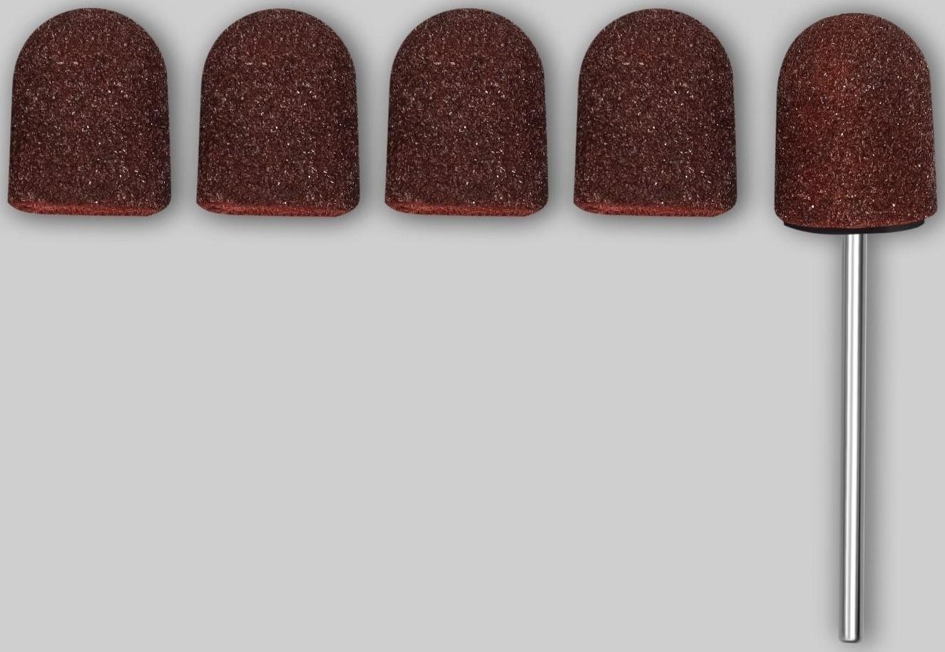 Набор для аппаратного маникюра и педикюра, основа, колпачки 5 шт, d 13 × 19 мм, абразивность 120
