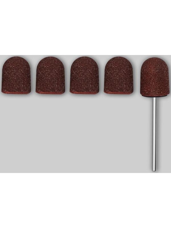 Набор для аппаратного маникюра и педикюра, основа, колпачки 5 шт, d 13 × 19 мм, абразивность 120