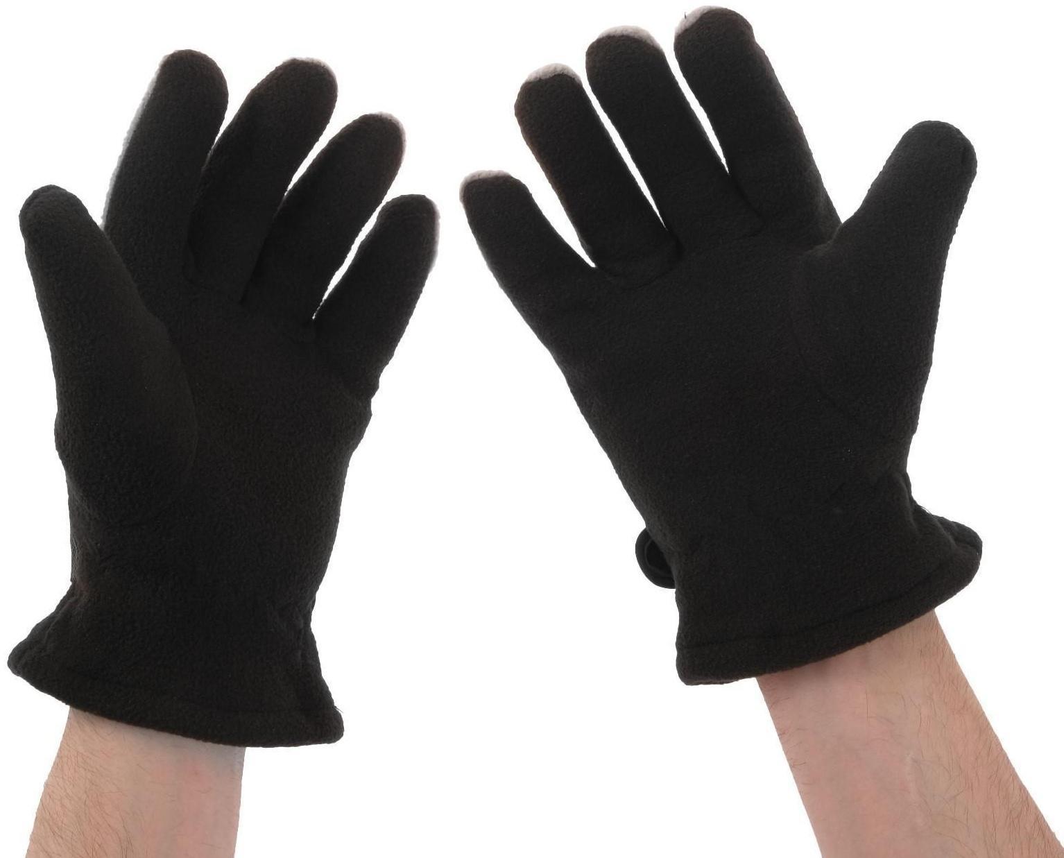 Перчатки мотоциклетные, зимние до -20, одноразмерные, черно-серый