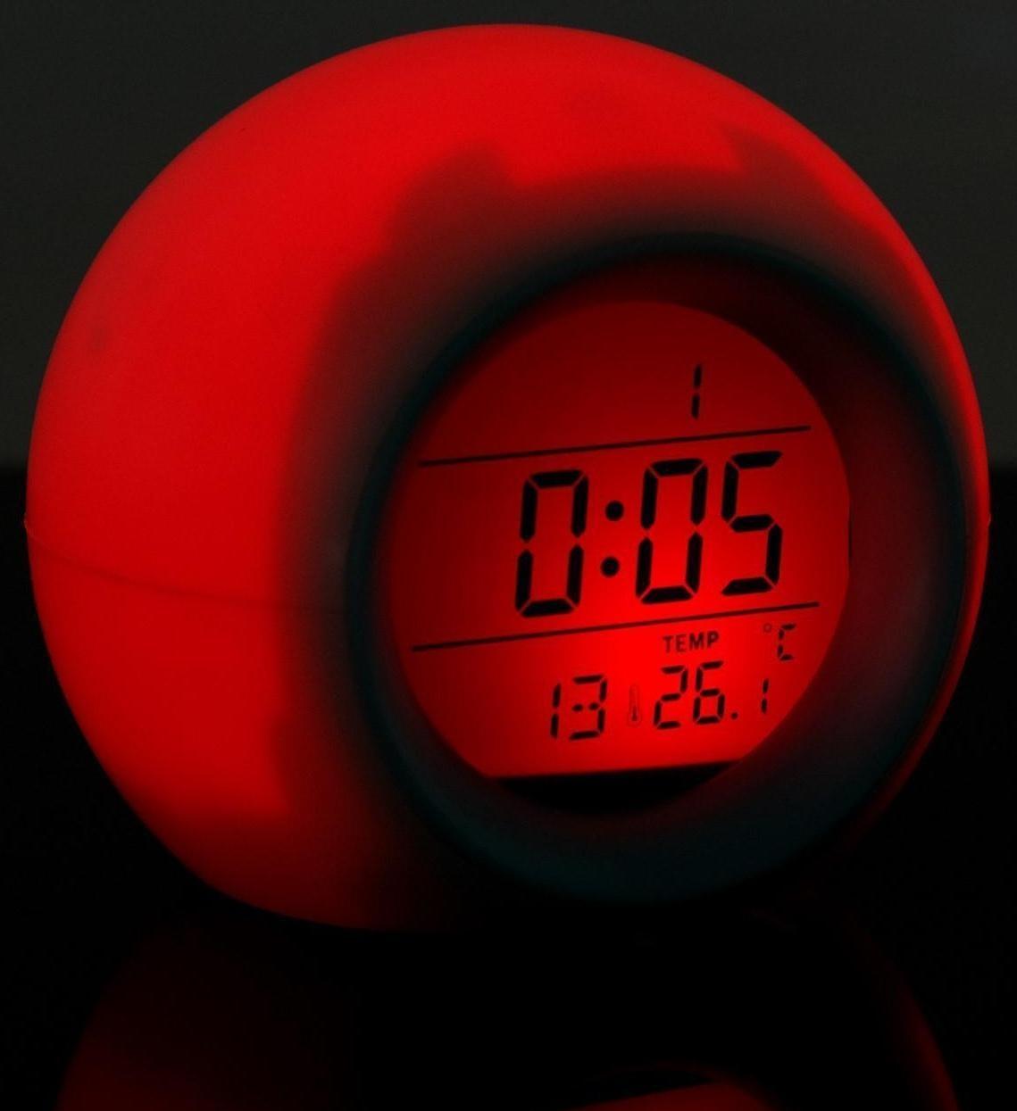 Будильник Luazon LB-11, температура, подсветка, звуки природы, белый