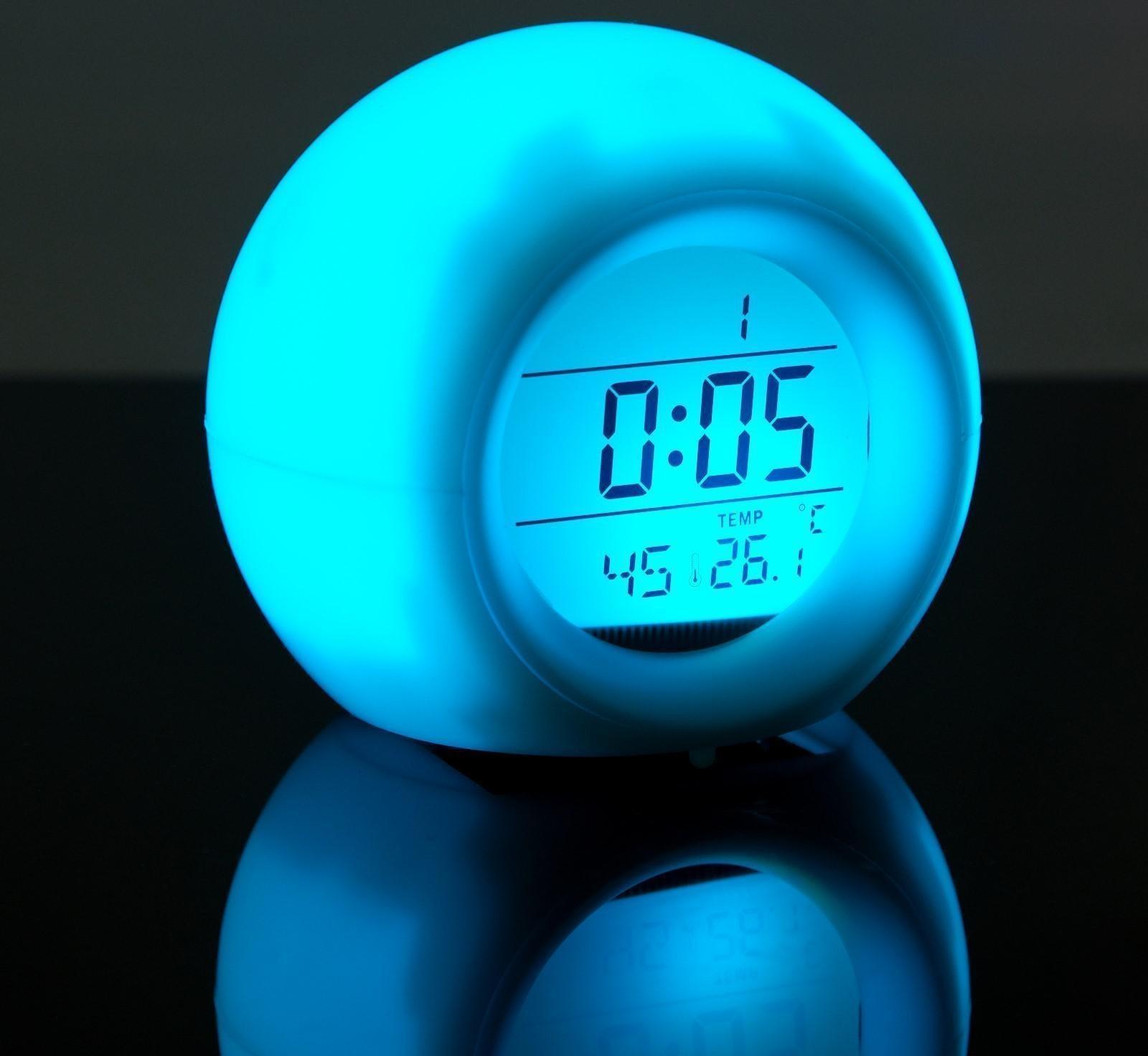 Будильник Luazon LB-11, температура, подсветка, звуки природы, белый