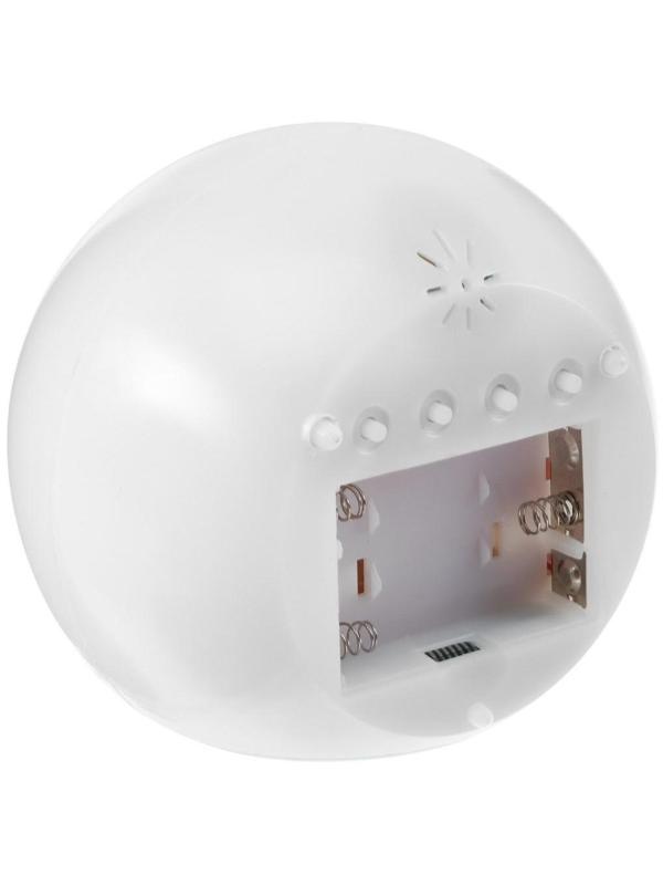 Будильник Luazon LB-11, температура, подсветка, звуки природы, белый