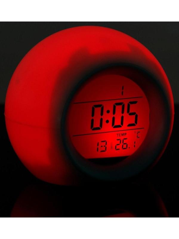 Будильник Luazon LB-11, температура, подсветка, звуки природы, белый