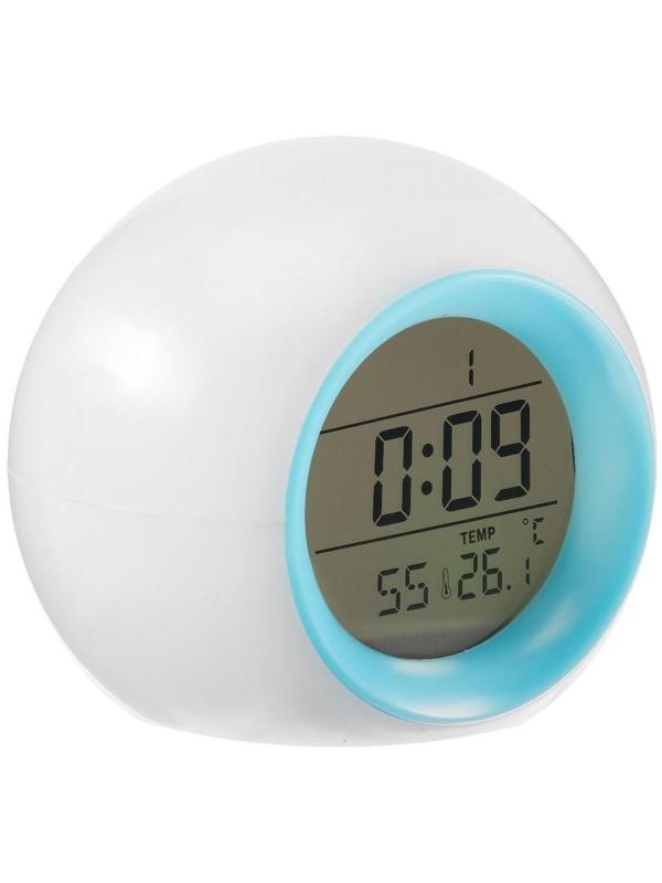 Будильник Luazon LB-11, температура, подсветка, звуки природы, белый