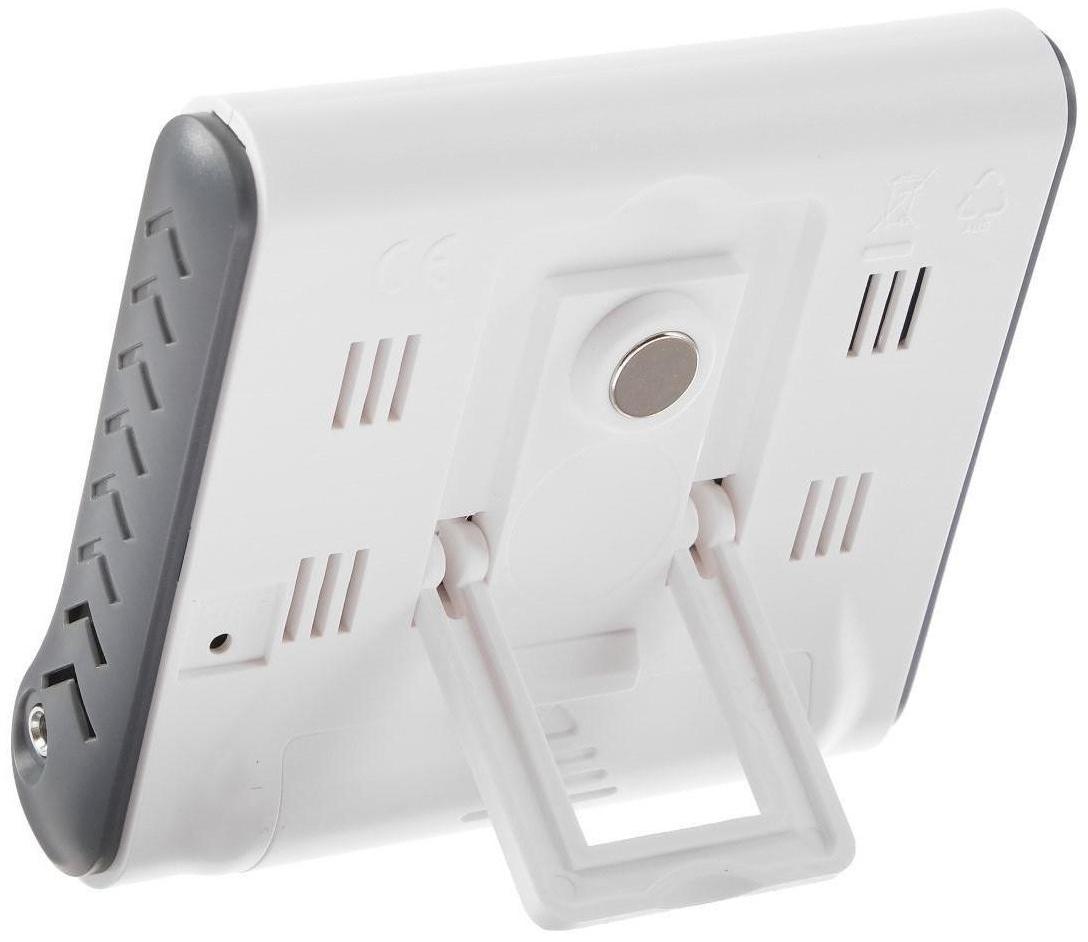 Термометр Luazon LTR-15, электронный, 2 датчика температуры, датчик влажности, белый