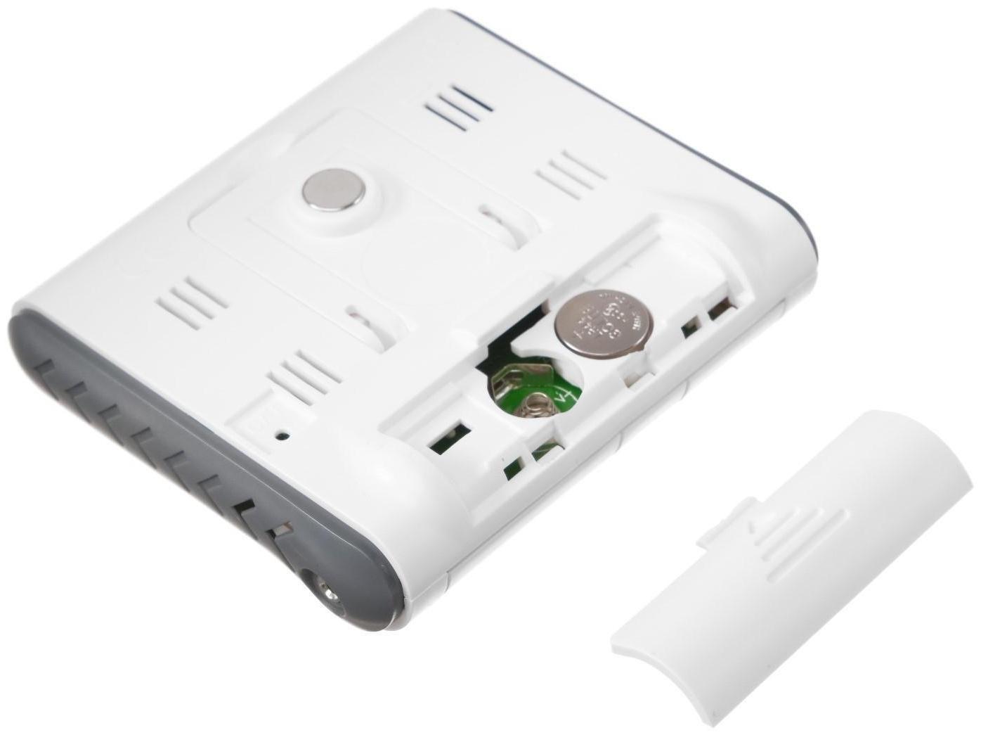 Термометр Luazon LTR-15, электронный, 2 датчика температуры, датчик влажности, белый