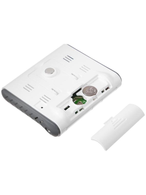 Термометр Luazon LTR-15, электронный, 2 датчика температуры, датчик влажности, белый