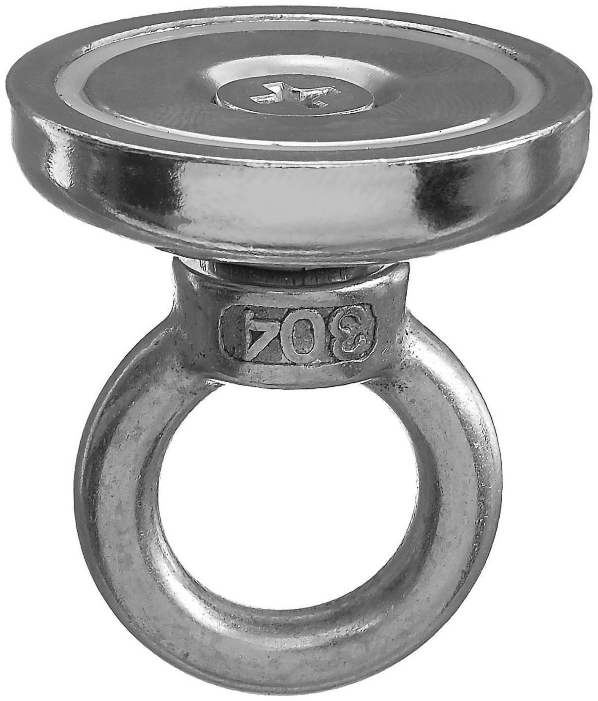 Магнит неодимовый Cartage с петлёй для авто, d 36 мм, сцепление 23 кг