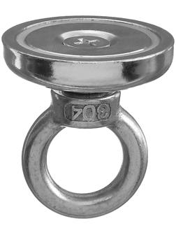 Магнит неодимовый Cartage с петлёй для авто, d 36 мм, сцепление 23 кг