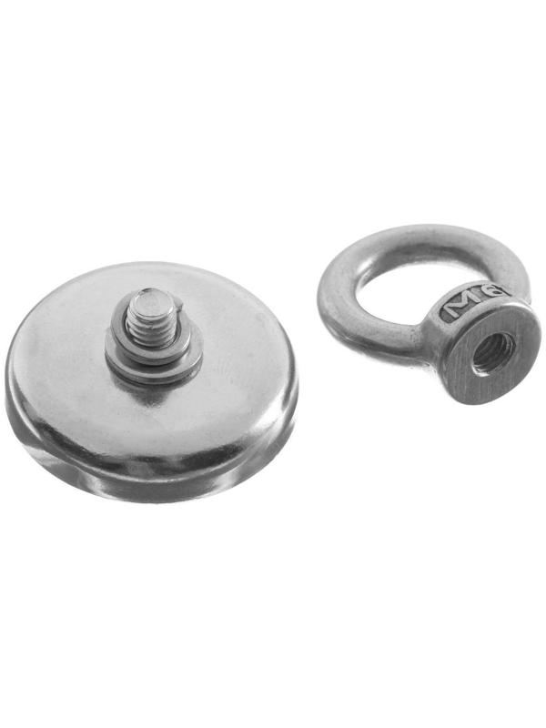 Магнит неодимовый Cartage с петлёй для авто, d 36 мм, сцепление 23 кг