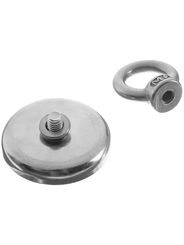 Магнит неодимовый Cartage с петлёй для авто, d 42 мм, сцепление 32 кг