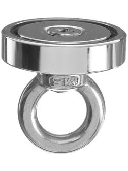 Магнит неодимовый Cartage с петлёй для авто, d 48 мм, сцепление 35 кг