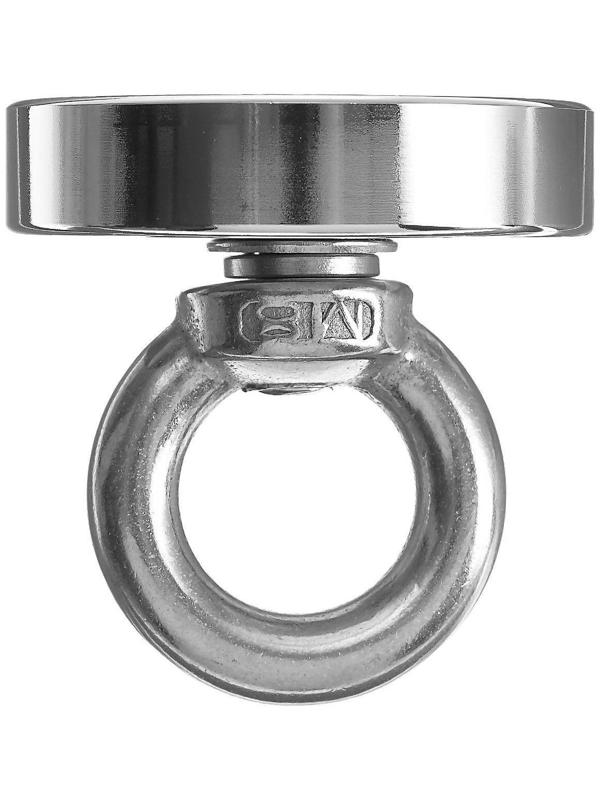 Магнит неодимовый Cartage с петлёй для авто, d 48 мм, сцепление 35 кг