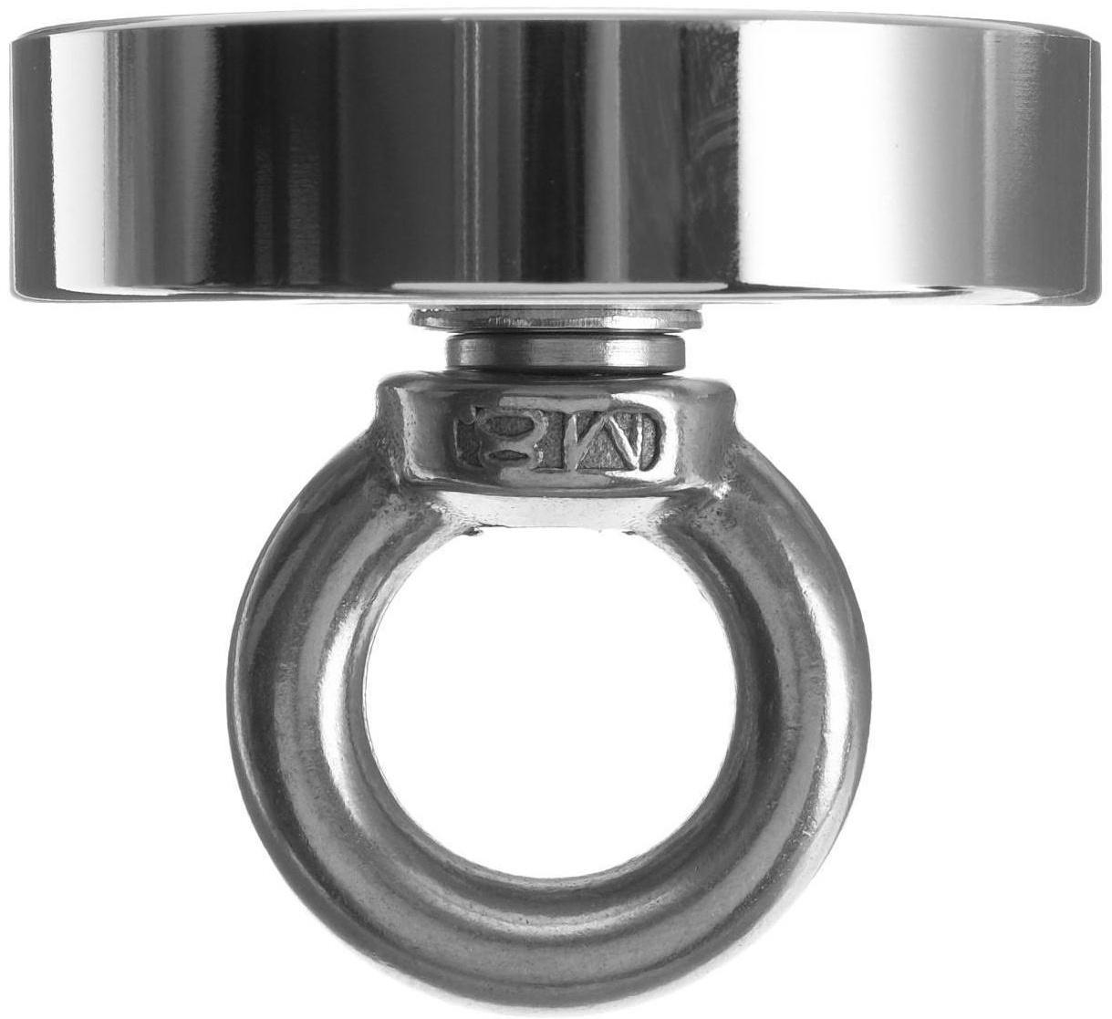 Магнит неодимовый Cartage с петлёй для авто, d 60 мм, сцепление 75 кг