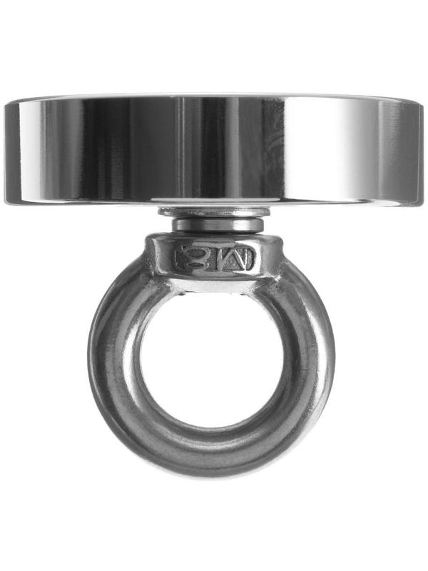 Магнит неодимовый Cartage с петлёй для авто, d 60 мм, сцепление 75 кг