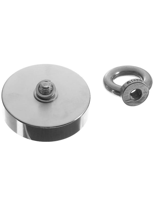 Магнит неодимовый Cartage с петлёй для авто, d 60 мм, сцепление 75 кг