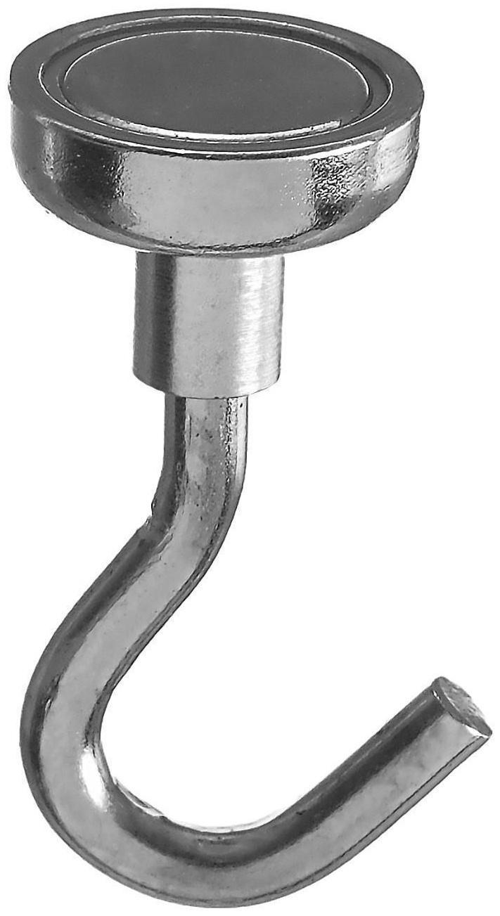 Магнит неодимовый Cartage с крючком для авто, d 16 мм, сцепление 5 кг