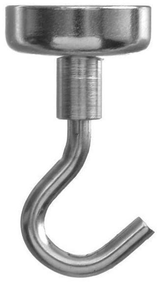 Магнит неодимовый Cartage с крючком для авто, d 20 мм, сцепление 8 кг